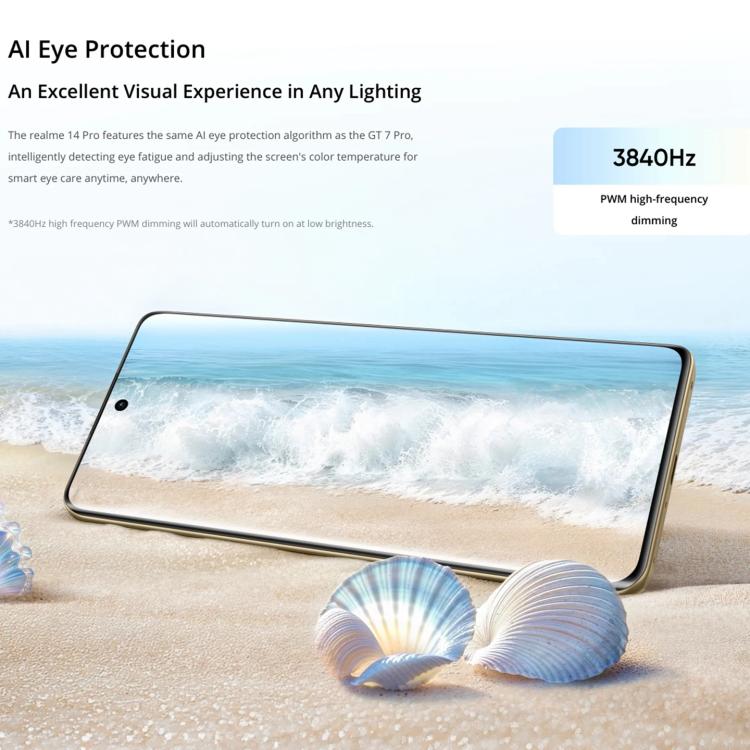 Realme 14 Pro, 16GB+512GB, Screen Fingerprint Identification, 6.77 inch Realme UI 6.0 Dimensity 7300 Octa Core, NFC, Network: 5G, Realme 14 Pro, 16GB+512GB, 16GB+512GB
