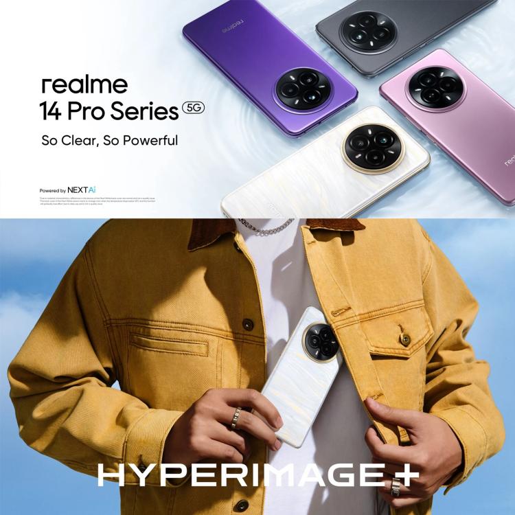 Realme 14 Pro, 16GB+512GB, Screen Fingerprint Identification, 6.77 inch Realme UI 6.0 Dimensity 7300 Octa Core, NFC, Network: 5G, Realme 14 Pro, 16GB+512GB, 16GB+512GB