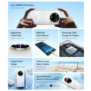 Realme 14 Pro, 16GB+512GB, Screen Fingerprint Identification, 6.77 inch Realme UI 6.0 Dimensity 7300 Octa Core, NFC, Network: 5G, Realme 14 Pro, 16GB+512GB, 16GB+512GB