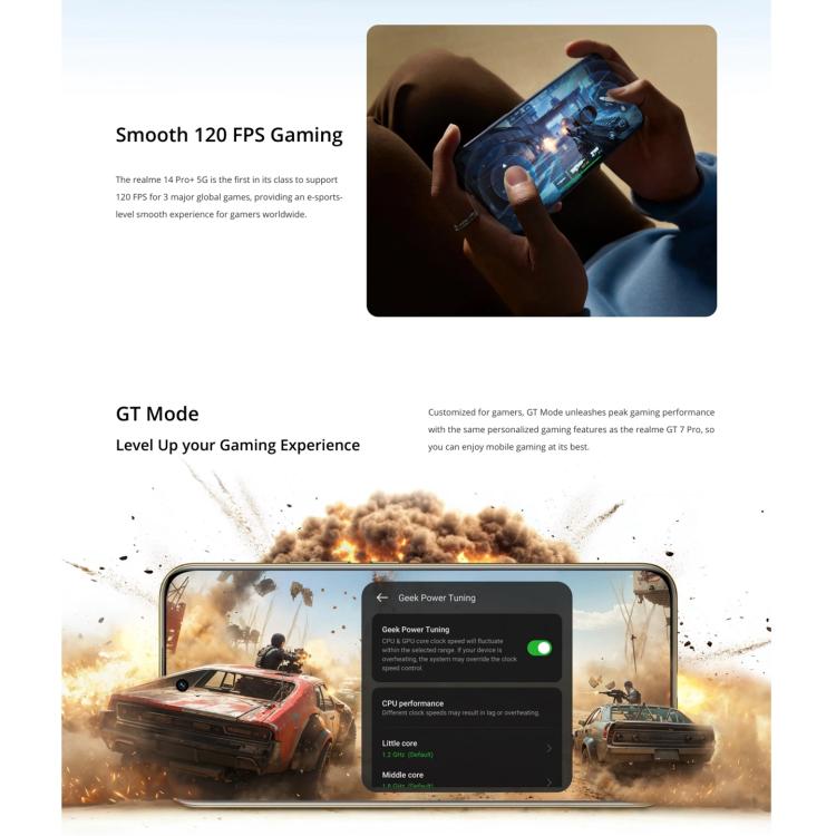 Realme 14 Pro+, 12GB+256GB, Screen Fingerprint Identification, 6.83 inch Realme UI 6.0 Snapdragon 7s Gen 3 Octa Core, NFC, Network: 5G, Realme 14 Pro+, 12GB+256GB, 12GB+256GB