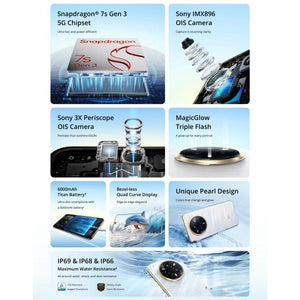 Realme 14 Pro+, 12GB+256GB, Screen Fingerprint Identification, 6.83 inch Realme UI 6.0 Snapdragon 7s Gen 3 Octa Core, NFC, Network: 5G, Realme 14 Pro+, 12GB+256GB, 12GB+256GB