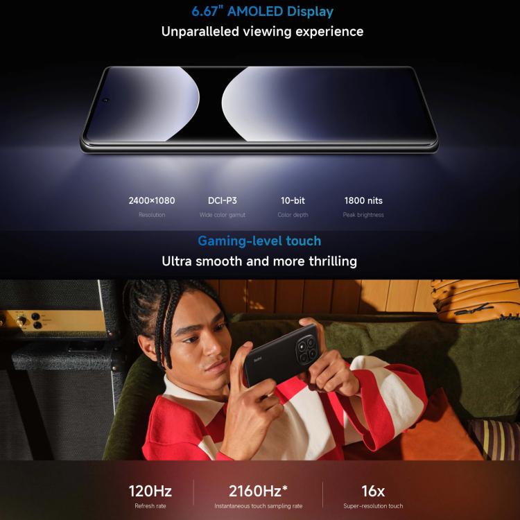 Xiaomi Redmi Note 14 Pro 4G Global, 8GB+256GB, In-screen Fingerprint, 6.67 inch Xiaomi HyperOS Helio G100-Ultra Octa Core, NFC, Network: 4G, Note 14 Pro 4G, 8GB+256GB(Blue), Note 14 Pro 4G, 8GB+256GB(Black)