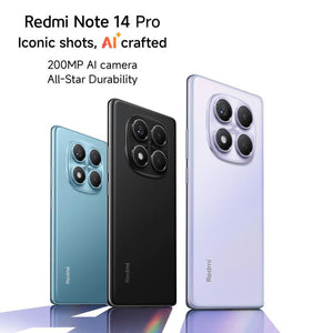 Xiaomi Redmi Note 14 Pro 4G Global, 8GB+256GB, In-screen Fingerprint, 6.67 inch Xiaomi HyperOS Helio G100-Ultra Octa Core, NFC, Network: 4G, Note 14 Pro 4G, 8GB+256GB(Black), Note 14 Pro 4G, 8GB+256GB(Blue)