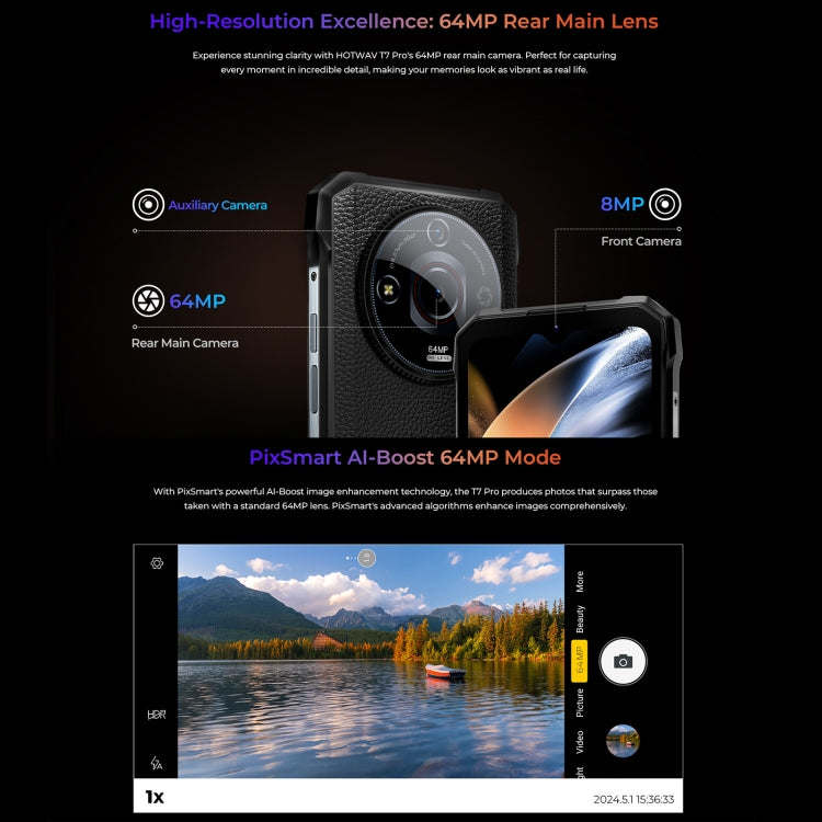 HOTWAV T7 Rugged Phone, 6GB+256GB, 6280mAh, 6.6 inch Android 13 MT8788 Octa Core, Network: 4G, OTG