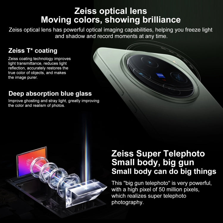 vivo X200 Pro mini, 16GB+512GB, Face ID / Screen Fingerprint Identification, 6.31 inch Android 15 Dimensity 9400 Octa Core, OTG, NFC, Network: 5G, Support Google Play, 16GB+512GB