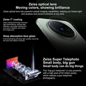 vivo X200 Pro mini, 16GB+512GB, Face ID / Screen Fingerprint Identification, 6.31 inch Android 15 Dimensity 9400 Octa Core, OTG, NFC, Network: 5G, Support Google Play, 16GB+512GB