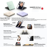 Xiaomi MIX Flip 2, 12GB+256GB, 6.86 inch + 4.01 inch Xiaomi HyperOS 2 Snapdragon 8 Elite Octa Core, NFC, Network: 5G