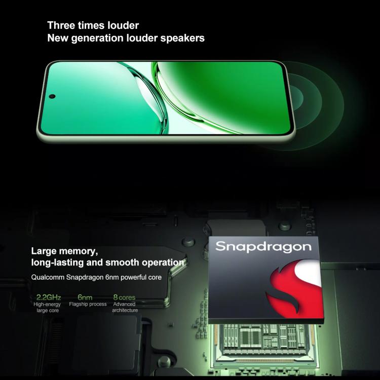 OPPO A3, 8GB+128GB, Screen Fingerprint,  6.7 inch ColorOS 14.0 Qualcomm Snapdragon 695 5G Octa Core, OTG, Network: 5G