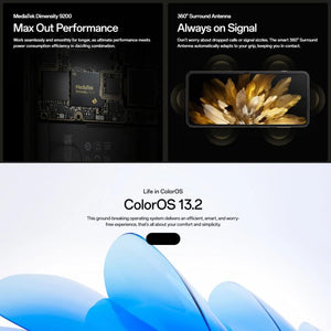 OPPO Find N3 Flip AI, 12GB+256GB, Face ID & Side Fingerprint Identification, 6.8 inch + 3.26 inch Screen ColorOS 13.2 Dimensity 9200 Octa Core, Network: 5G