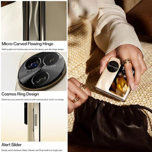 OPPO Find N3 Flip AI, 12GB+512GB, Face ID & Side Fingerprint Identification, 6.8 inch + 3.26 inch Screen ColorOS 13.2 Dimensity 9200 Octa Core, Network: 5G