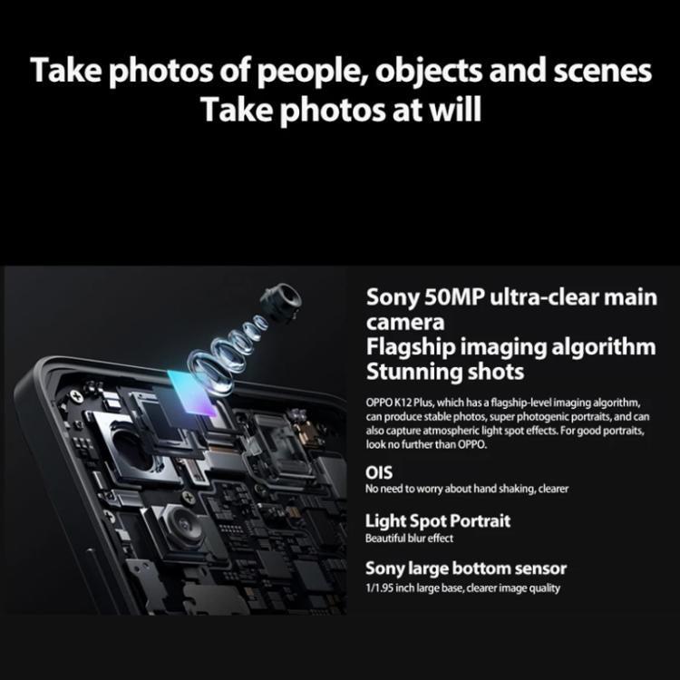 OPPO K12 Plus, 12GB+512GB, Screen Fingerprint, 6.7 inch ColorOS 14.0 Qualcomm Snapdragon 7 Gen 3 Octa Core, OTG, NFC, Network: 5G, 12GB+512GB