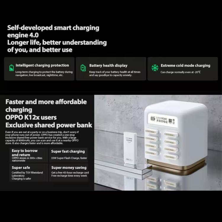 OPPO K12x 5G, 12GB+256GB, Screen Fingerprint,  6.67 inch ColorOS 14.0 Qualcomm Snapdragon 695 5G Octa Core, OTG, Network: 5G