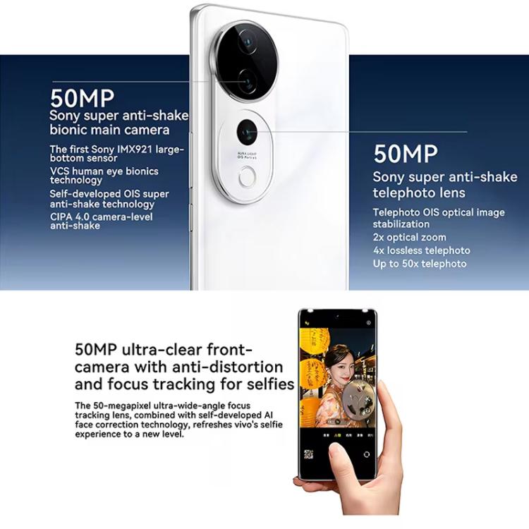 vivo S19 Pro, 8GB+256GB, Face ID / Screen Fingerprint Identification,  6.78 inch Android 14 Dimensity 9200+ Octa Core, OTG, NFC, Network: 5G