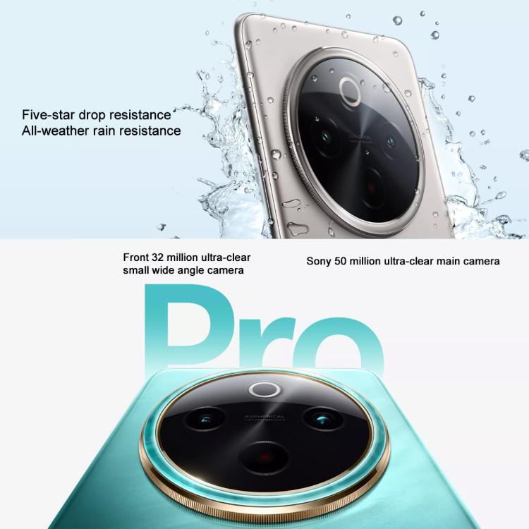 vivo Y300 Pro, 12GB+512GB, Face ID / Screen Fingerprint Identification, 6.77 inch Android 14 OriginOS 4 Snapdragon 6 Gen 1 Octa Core, OTG, Network: 5G