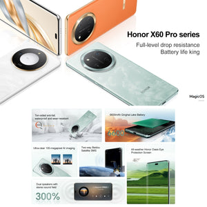 Honor X60 Pro, 12GB+512GB, Screen Fingerprint, 6.78 inch MagicOS 8.0 Snapdragon 6 Gen1 Octa Core, Network: 5G, OTG, Not Support Google Play, 12GB+512GB