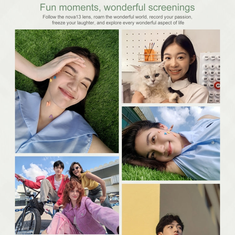 Huawei nova 13, 12GB+256GB, Screen Fingerprint Identification, 6.7 inch HarmonyOS 4.2, NFC, OTG, Not Support Google Play, nova 13, 12GB+256GB