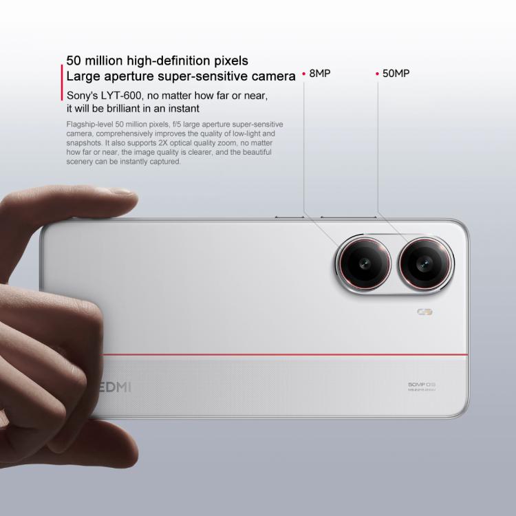 Xiaomi REDMI Turbo 4, 16GB+256GB, 6.67 inch Xiaomi HyperOS 2 Dimensity 8400-Ultra Octa Core 3.0GHz, NFC, Network: 5G