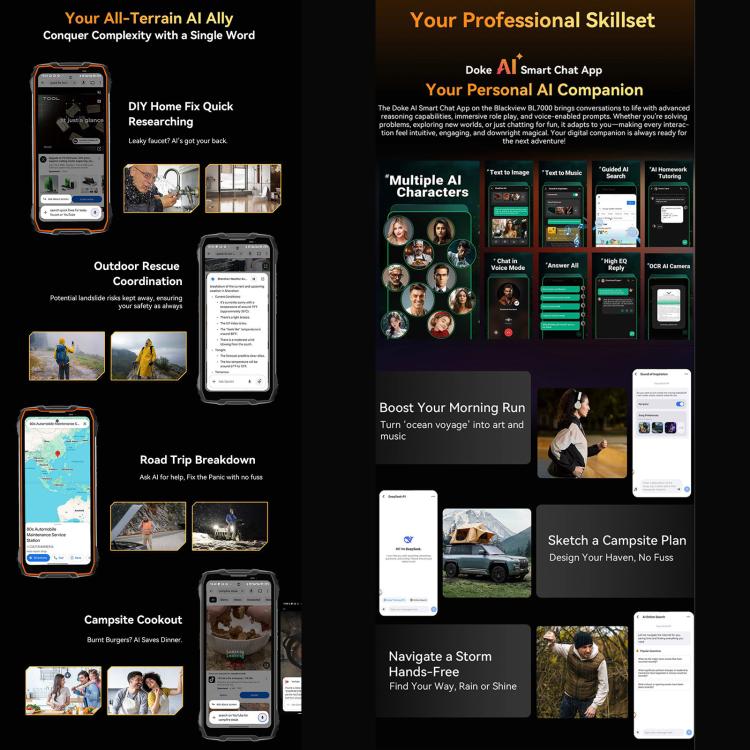 Blackview BL7000 Rugged Phone, 8GB+256GB, 6.78 inch Android 15 MediaTek Dimensity 6300 Octa Core, Network: 5G, NFC, OTG