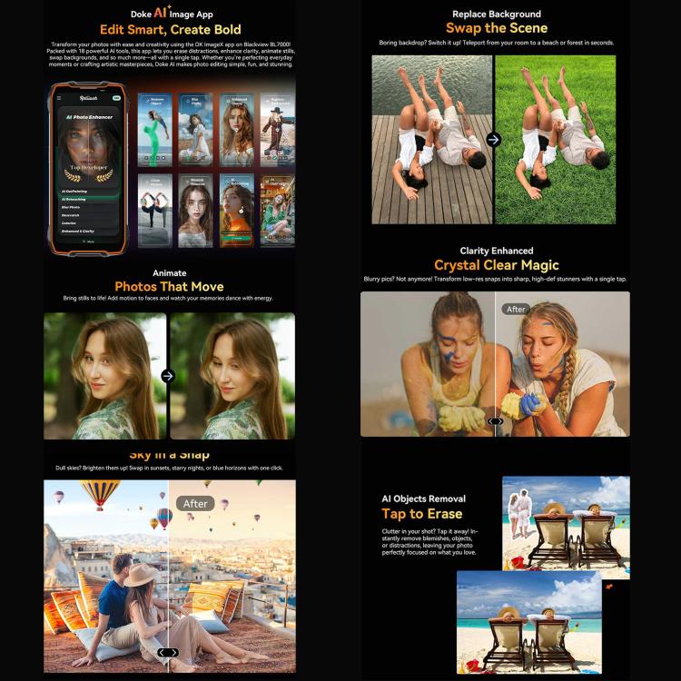 Blackview BL7000 Rugged Phone, 8GB+256GB, 6.78 inch Android 15 MediaTek Dimensity 6300 Octa Core, Network: 5G, NFC, OTG