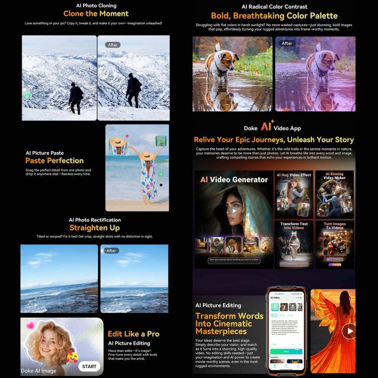 Blackview BL7000 Rugged Phone, 8GB+256GB, 6.78 inch Android 15 MediaTek Dimensity 6300 Octa Core, Network: 5G, NFC, OTG