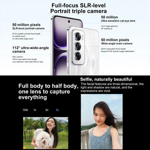 OPPO Reno12 AI Phone, 12GB+512GB, Screen Fingerprint, 6.7 inch ColorOS 14.1 Dimensity 8250 Octa Core up to 3.1GHz, NFC, OTG, Network: 5G, 12GB+512GB