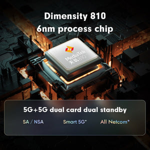 Dual Back Cameras, Side Fingerprint Identification, 5000mAh Battery, 6.58 inch Realme UI 3.0 / Android 12 MediaTek Dimensity 810 Octa Core up to 2.4GHz, Network: 5G, Support Google Play