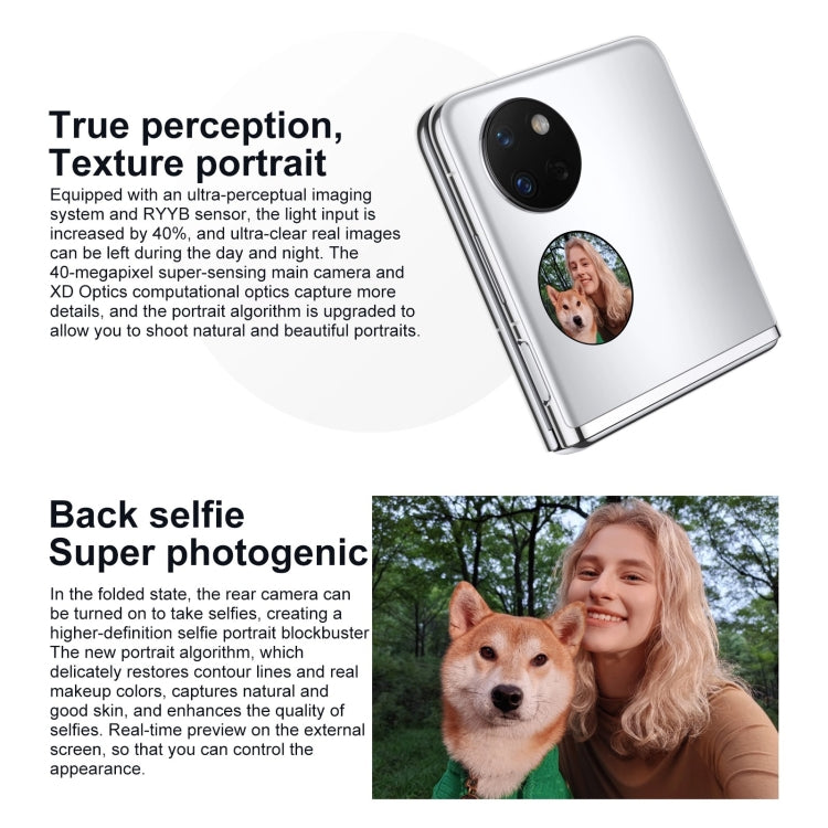 Dual Back Cameras, Side Fingerprint Identification, 6.9 inch + 1.04 inch HarmonyOS 3.0 Snapdragon 778G Octa Core up to 2.42GHz, Network: 4G, OTG, NFC, Not Support Google Play, 128GB Mint Green, 128GB Obsidian Black, 128GB Silver, 128GB Pink