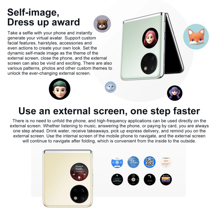 Dual Back Cameras, Side Fingerprint Identification, 6.9 inch + 1.04 inch HarmonyOS 3.0 Snapdragon 778G Octa Core up to 2.42GHz, Network: 4G, OTG, NFC, Not Support Google Play, 128GB Mint Green, 128GB Obsidian Black, 128GB Silver, 128GB Pink