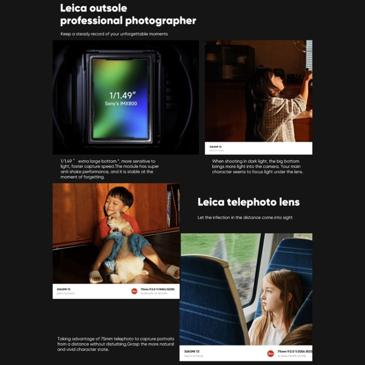 Triple Back Cameras, 6.36 inch In-screen Fingerprint Identification MIUI 14 Qualcomm Snapdragon 8 Gen 2 Octa Core up to 3.2GHz, Network: 5G, NFC, Wireless Charging Function, Xiaomi 13 12GB+512GB