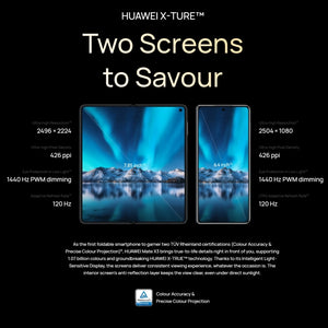 Triple Cameras, Face ID & Side Fingerprint Identification, 5060mAh Battery, 7.85 inch + 6.4 inch Screen, HarmonyOS 3.1 Snapdragon 8+ 4G Octa Core up to 3.2GHz, Network: 4G, OTG, NFC, Not Support Google Play