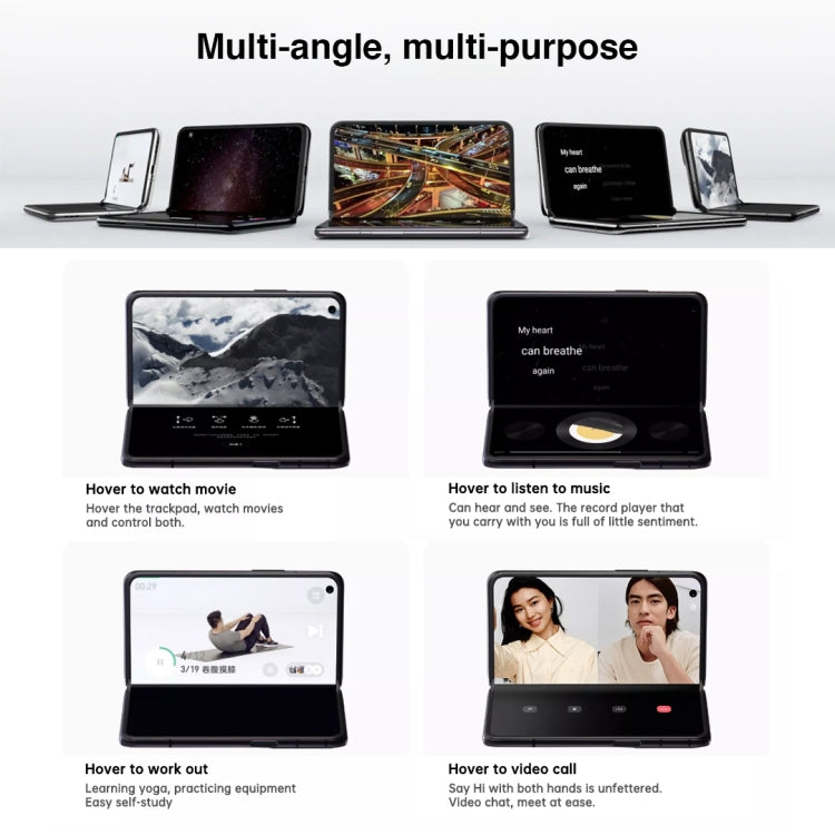 Triple Rear Cameras, Face ID & Side Fingerprint Identification, 7.1 inch + 5.49 inch Screen, ColorOS 12 Qualcomm Snapdragon 888 Octa Core up to 2.84Ghz, Support Google Play