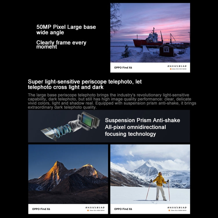 Triple Rear Cameras, 6.74 inch ColorOS 13.1 Dimensity 9200 Octa Core up to 3.05GHz, Network: 5G, Support Google Play, Find X6 12GB+256GB, 12GB+256GB