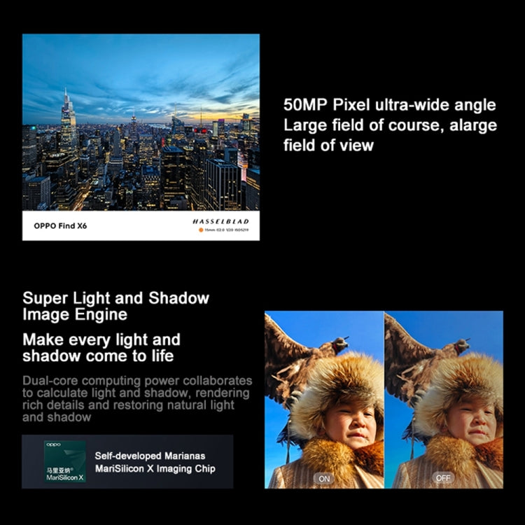 Triple Rear Cameras, 6.74 inch ColorOS 13.1 Dimensity 9200 Octa Core up to 3.05GHz, Network: 5G, Support Google Play, Find X6 12GB+256GB, 12GB+256GB