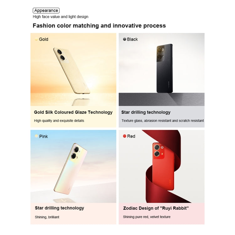 Dual Back Cameras, 6.7 inch ColorOS 13 / Android 13 Qualcomm Snapdragon 778G 5G Octa Core up to 2.4Ghz, Network: 5G, Support Google Play