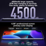 Triple Back Cameras + Dual Front Cameras, In-screen Fingerprint Identification, 4500mAh Battery, 6.55 inch MIUI 14 Dimensity 8200-Ultra Octa Core 4nm up to 3.1GHz, Network: 5G, NFC, 12GB+512GB