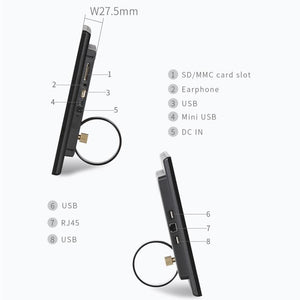 HSD-P538 14 inch IPS Touch Screen All in One PC with Holder, 4GB+32GB, Android 14 RK3576S Octa-core