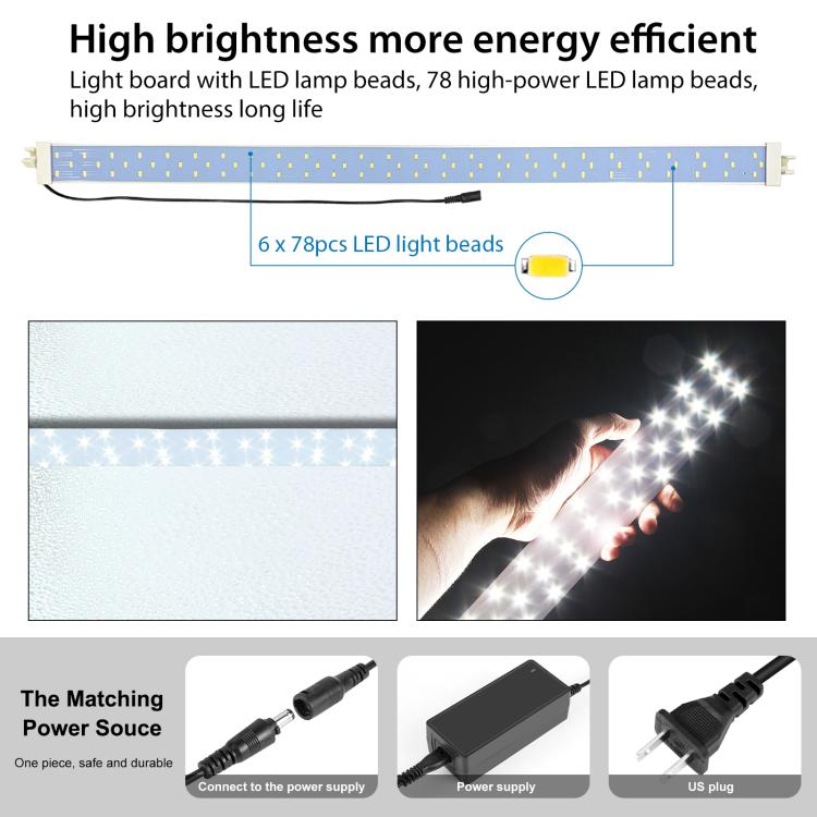 PULUZ 2m 240W 5500K Photo Light Studio Box Kit for Clothes / Adult Model Portrait, 2m Box(US), 2m Box(EU), 2m Box(AU), 2m Box(UK)