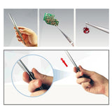 JAKEMY JM-T9-11 Adjustable Straight Tweezers, JM-T9-11