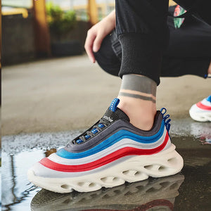 High quality Running Shoes Fashion Anti-skid  Shock-absorption Breathable Sports Shoes