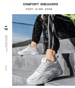Korean low-top men's casual shoes popcorn mesh sports running shoes