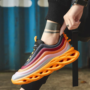 High quality Running Shoes Fashion Anti-skid  Shock-absorption Breathable Sports Shoes