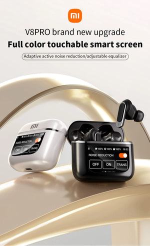 XIAOMI V8 Pro ANC Wireless Earphones Bluetooth 5.3 Headphones TWS Earbuds Sports Waterproof Headset With Mic For Android iOS