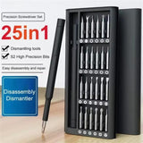 25 in 1 Screwdriver Set Magnetic Repair Tools, Plastic Handle, 25 in 1