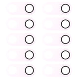 10 PCS Back Camera Lens Cover for Nokia 3, For Nokia 3, For Nokia 3 (White)