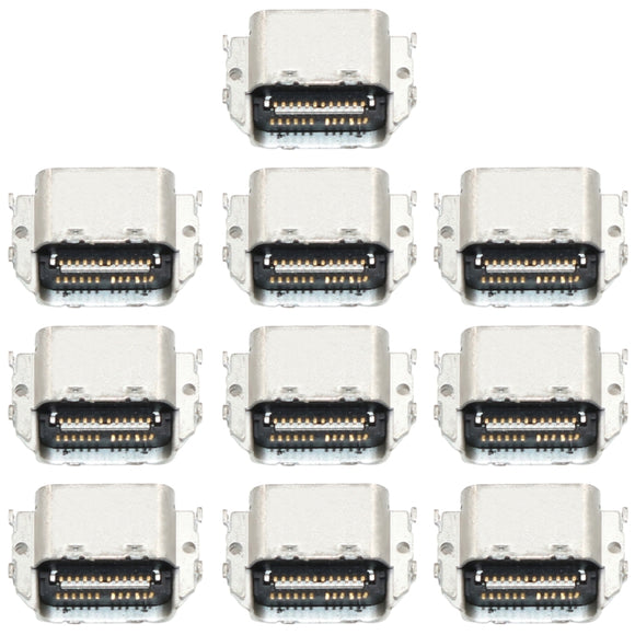 10 PCS Charging Port Connector for Motorola Moto Z XT1650 XT1635, For Moto Z