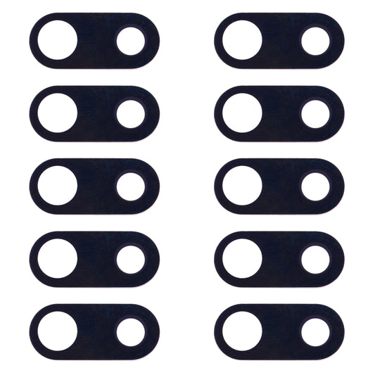 10 PCS Back Camera Lens for LG V30 H930 H933, For LG V30 (Black), For LG V30 (Silver)