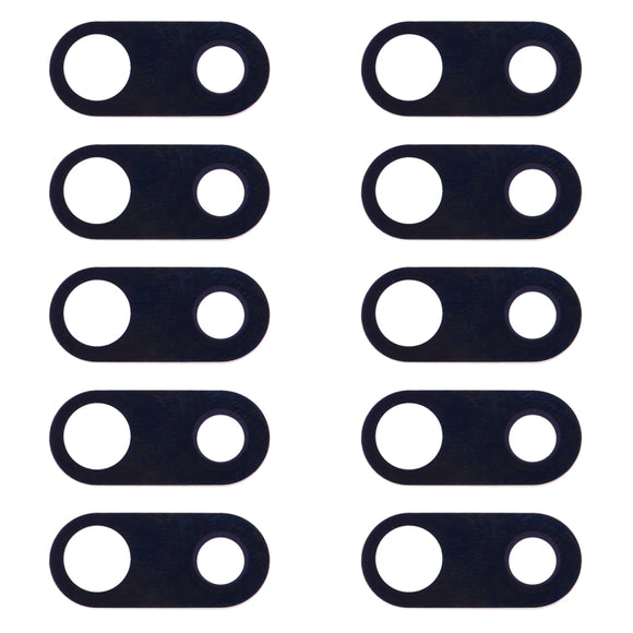 10 PCS Back Camera Lens for LG V30 H930 H933, For LG V30 (Black), For LG V30 (Silver)