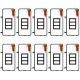 For Huawei P20 Pro 10 Sets Back Housing Cover Adhesive Sticker Set , For P20 Pro