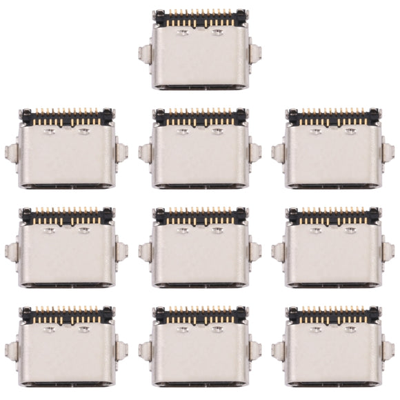 10 PCS Charging Port Connector for Lenovo M10 Plus TB-X606, TB-X606F, For Lenovo M10 Plus