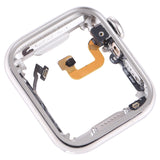 For Apple Watch Series 6 40mm Stainless Steel Middle Frame Bezel Plate with Loudspeaker / Power / Rotating Shaft Flex Cable, Series 6 40mm